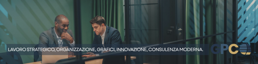 lavoro strategico, organizzazione, grafici, innovazione, consulenza moderna.